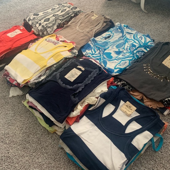 81 PIECE HUGE LOT Free People, Buckle, Abercrombie - Picture 2 of 8